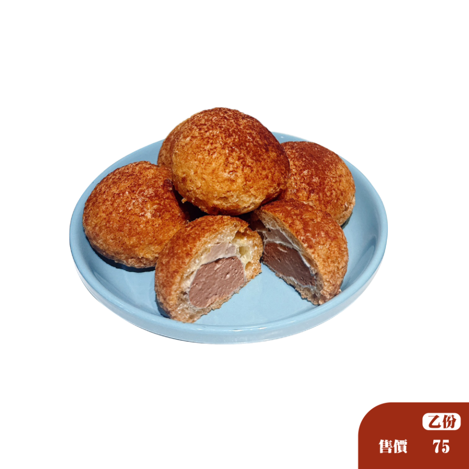 酥皮小泡芙(巧克力)5入